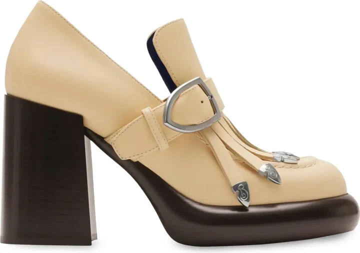 95mm Tasseled High-Heel Loafers