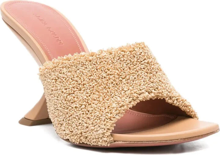 95mm Taylor raffia sculpted-heel sandals - Image 2