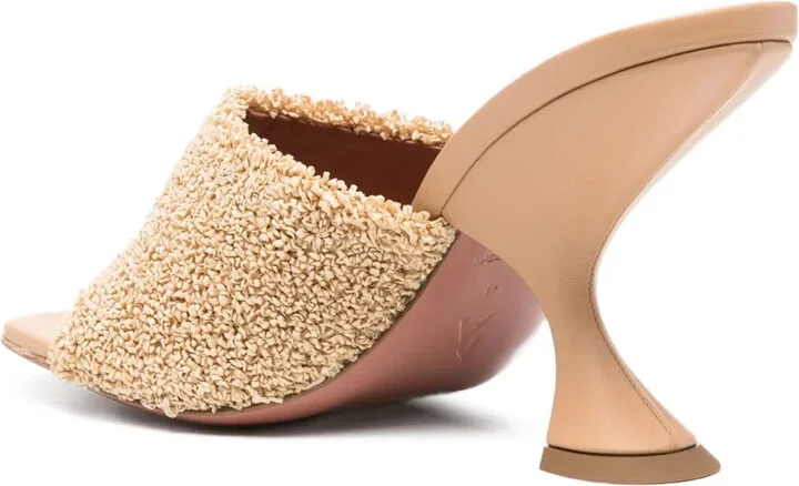 95mm Taylor raffia sculpted-heel sandals - Image 3