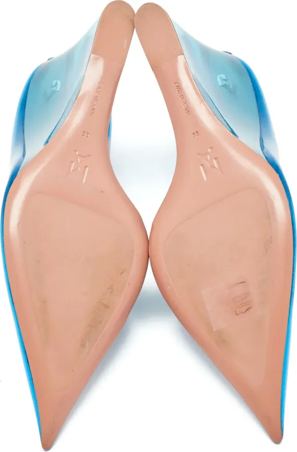 95mm Transparent-Design Wedge Pumps - Image 4