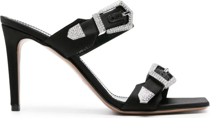 95mm Ursula satin sandals