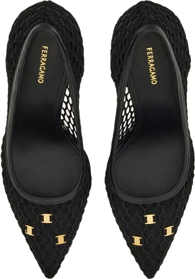 95mm Vara-appliqué slingback pumps - Image 4