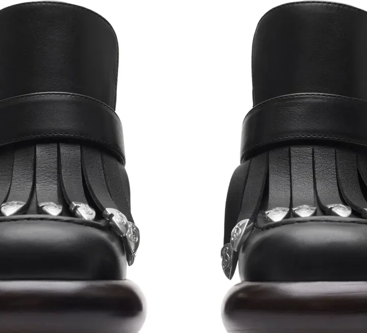 95mm Wedge Fringed Pumps - Image 2