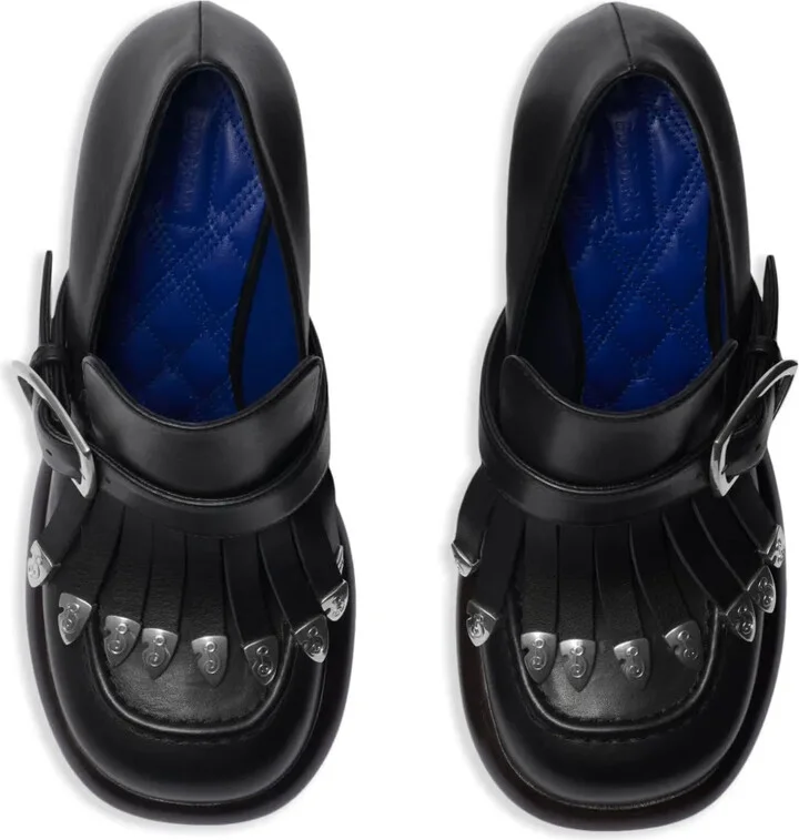 95mm Wedge Fringed Pumps - Image 4