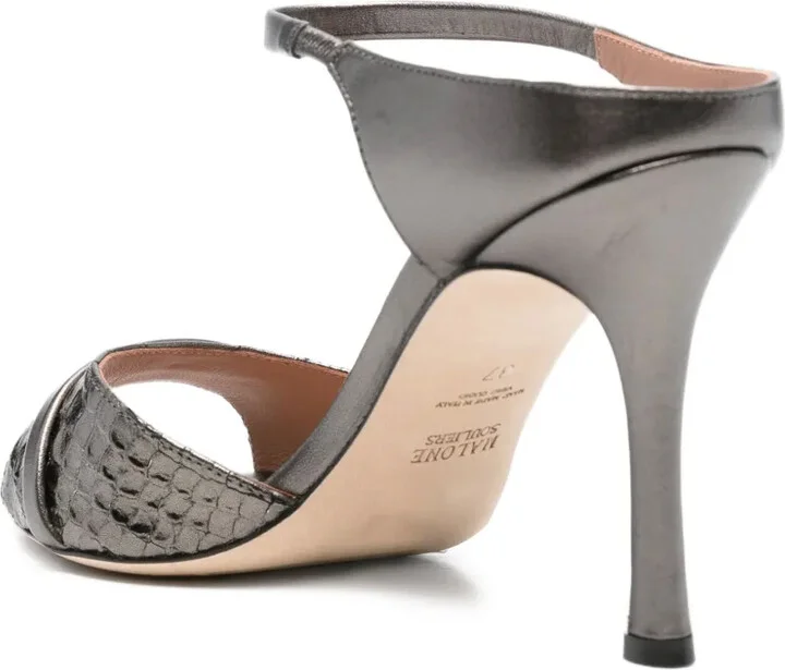 95mm Yuna ankle-strap woven sandals - Image 3