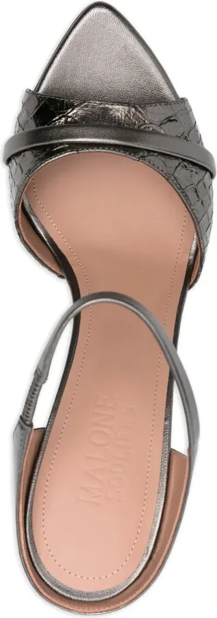 95mm Yuna ankle-strap woven sandals - Image 4