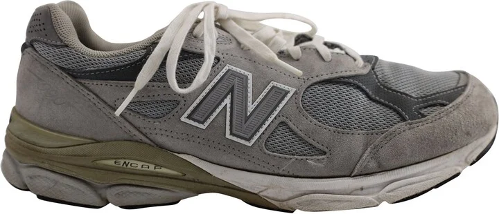 990v3 Made in USA Sneakers in Grey White Synthetic