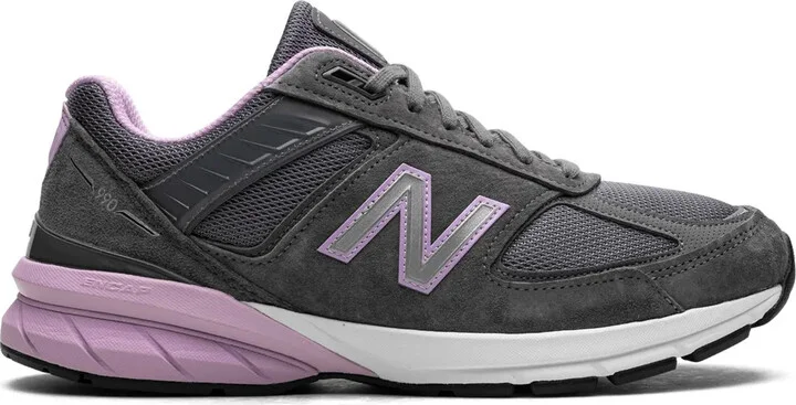 990v5 "MiUSA Lead Dark Violet Glow" sneakers