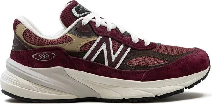 990v6 Made in USA "Burgundy" sneakers