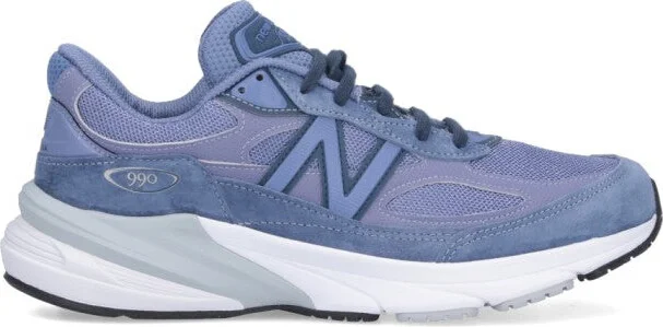 990V6 Sneakers In Purple Suede And Mesh