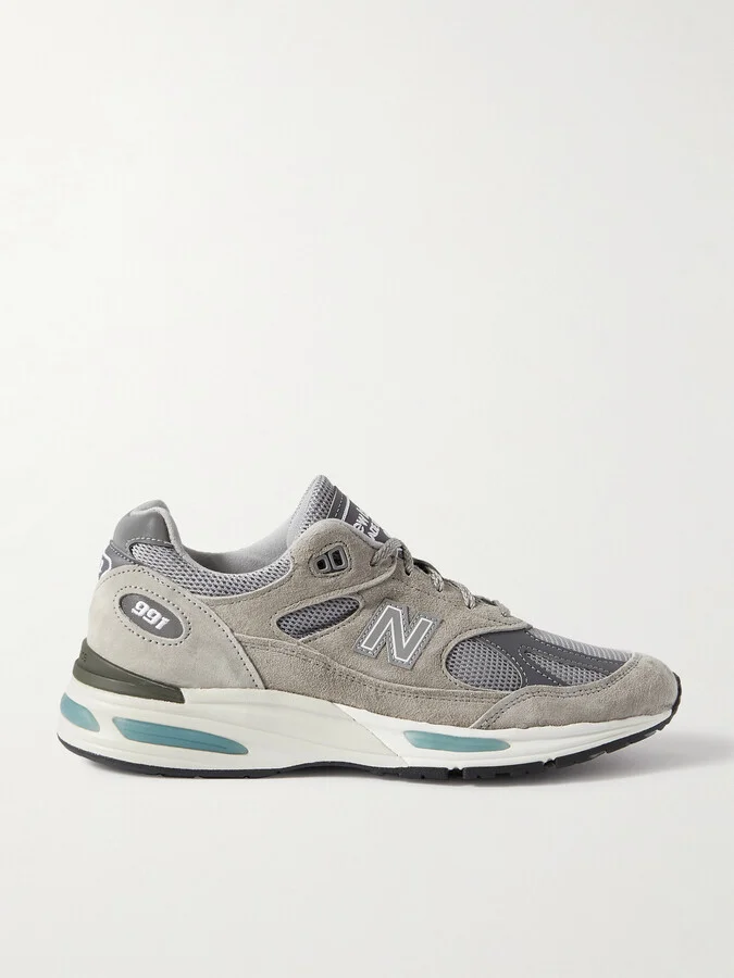 991v2 Suede and Mesh Sneakers