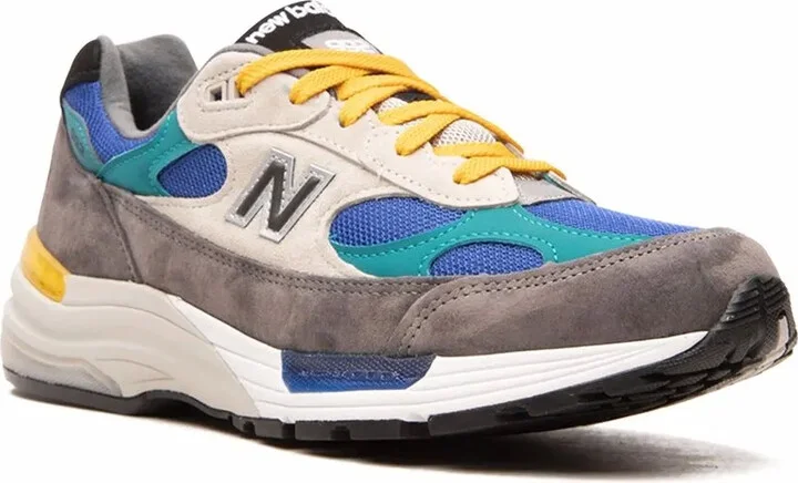 992 "Grey/Blue/Teal/Yellow" low-top sneakers - Image 2