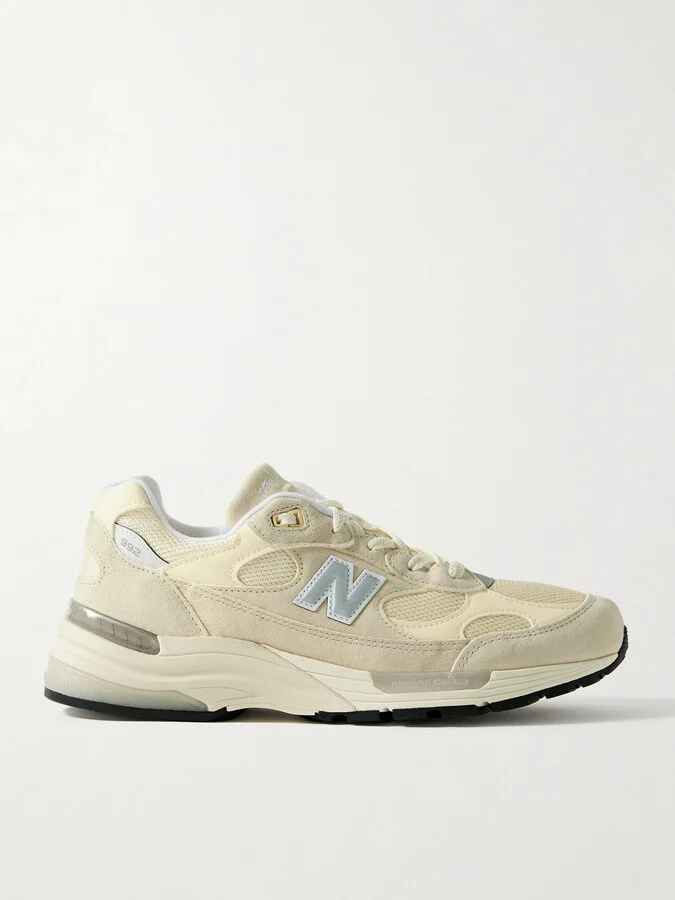 992 Suede, Leather and Mesh Sneakers