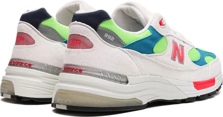 992 "White Neon Cyan" sneakers - Image 3