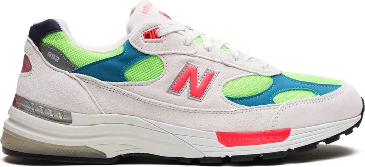 992 "White Neon Cyan" sneakers