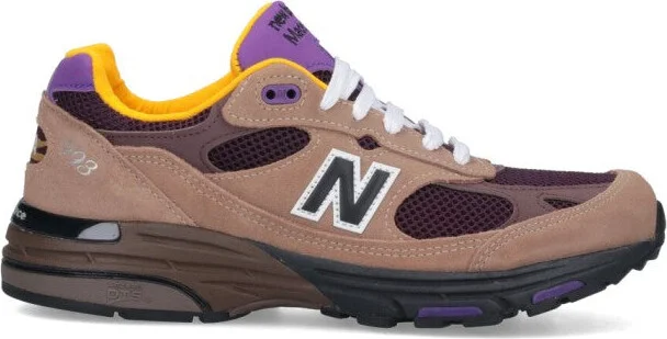 993 Sneakers In Brown Suede Round Toe