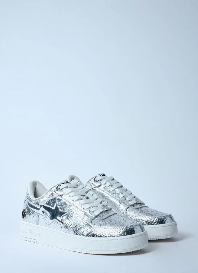 A BATHING APE® Bape Sta #5 Sneakers - Man Sneakers Silver Us - 12 - Image 2