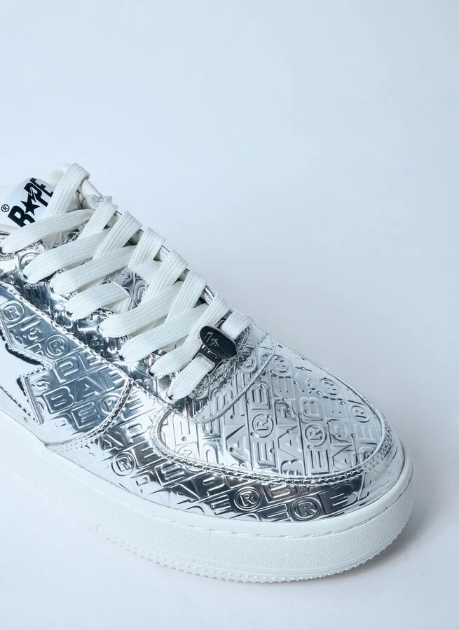 A BATHING APE® Bape Sta #5 Sneakers - Man Sneakers Silver Us - 12 - Image 3