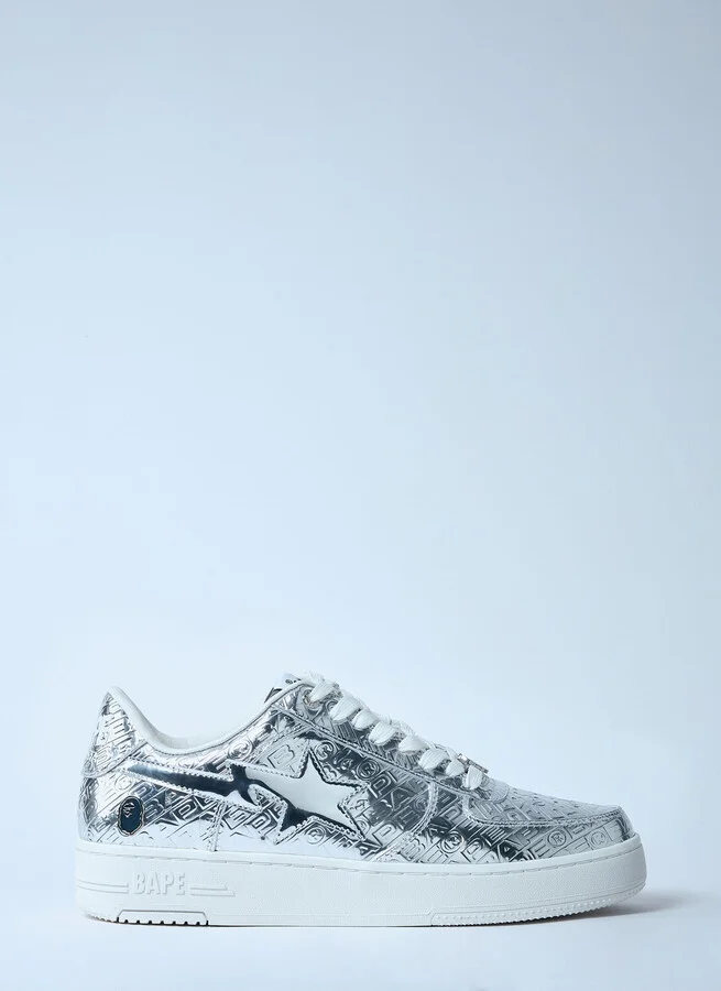 A BATHING APE® Bape Sta #5 Sneakers - Man Sneakers Silver Us - 12