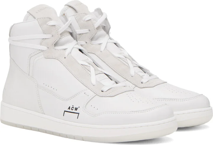 A-COLD-WALL* White Luol Hi Top Sneakers - Image 4