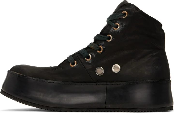 A DICIANNOVEVENTITRE Black Canua Mid Sneakers - Image 3