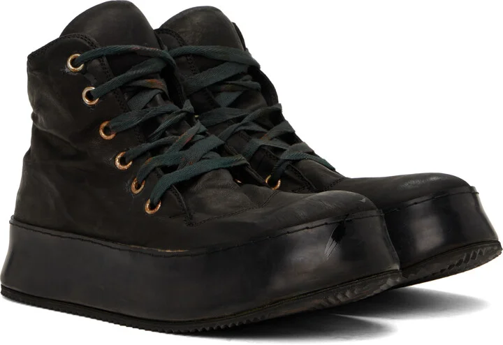 A DICIANNOVEVENTITRE Black Canua Mid Sneakers - Image 4