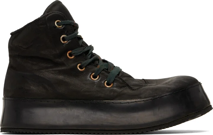 A DICIANNOVEVENTITRE Black Canua Mid Sneakers