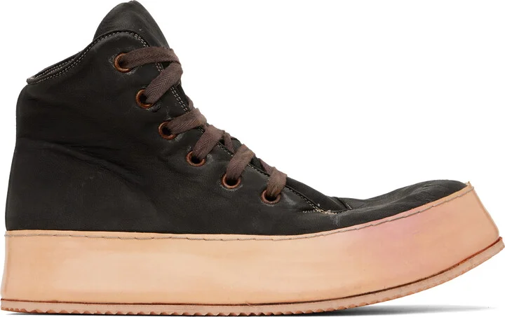 A DICIANNOVEVENTITRE SSENSE Exclusive Brown Canua Mid Sneakers