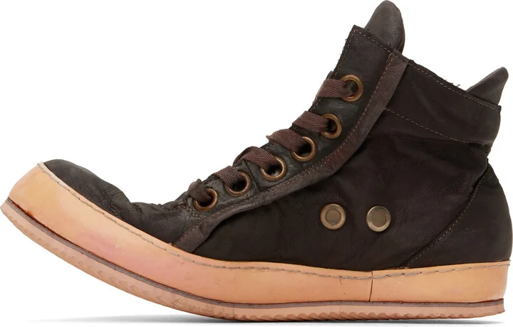A DICIANNOVEVENTITRE SSENSE Exclusive Brown Classic 019 Sneakers - Image 3