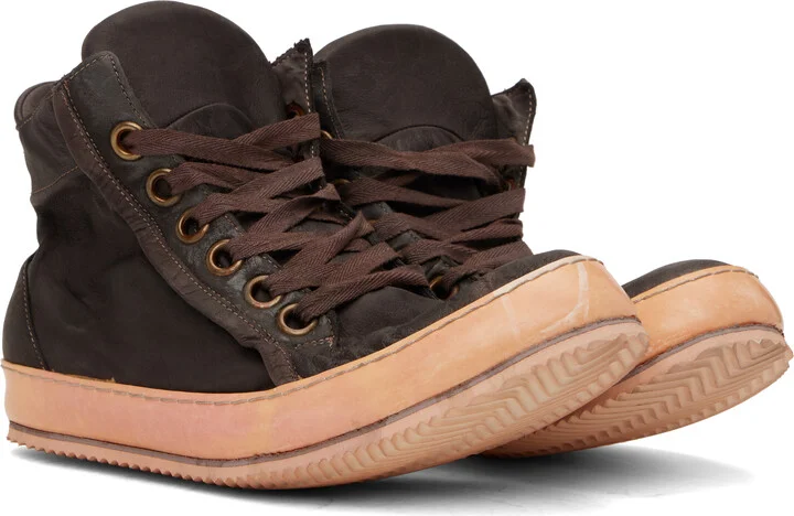 A DICIANNOVEVENTITRE SSENSE Exclusive Brown Classic 019 Sneakers - Image 4