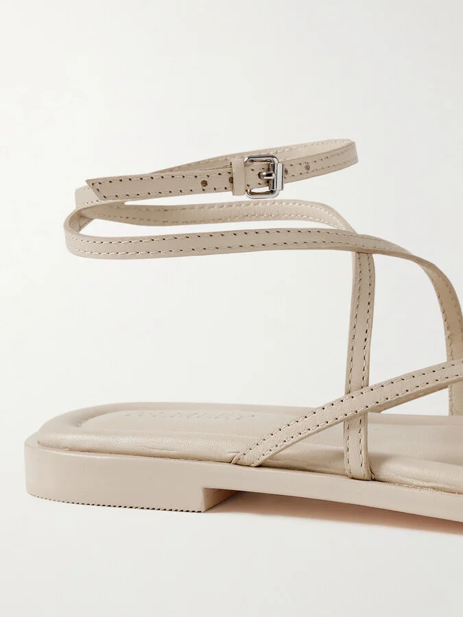 A Emery - Davis Leather Sandals - Cream - Image 4