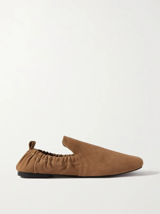 A Emery - Delphine Suede Loafers - Brown