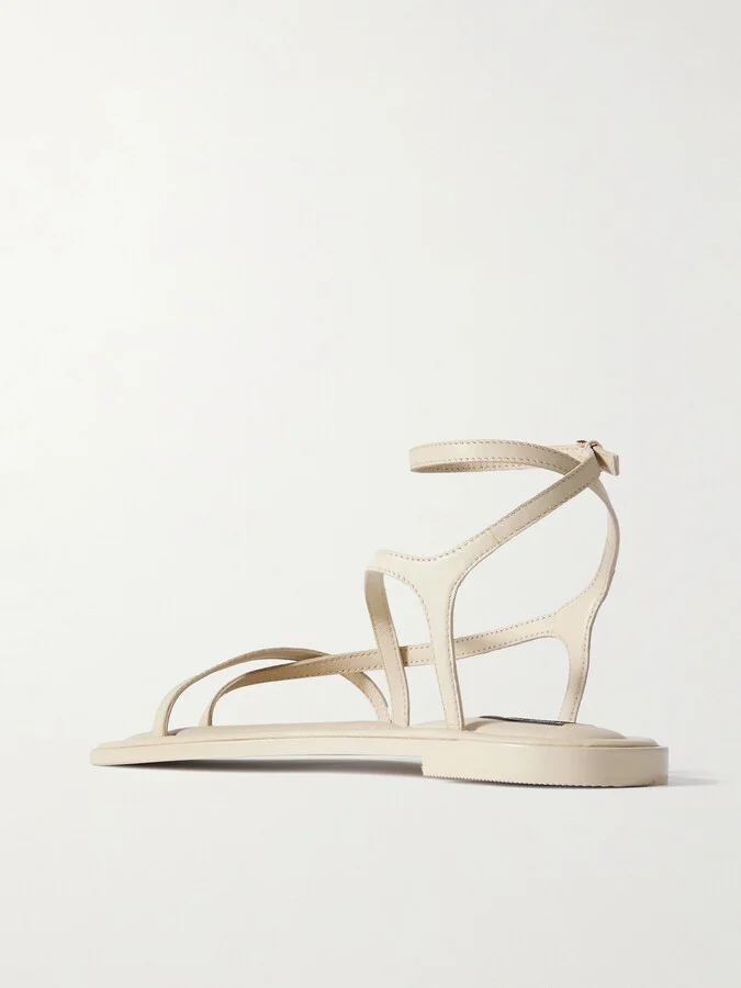 A Emery - Edna Leather Sandals - Off-white - Image 3