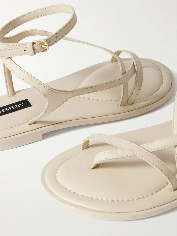 A Emery - Edna Leather Sandals - Off-white - Image 4