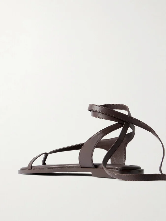 A Emery - Heidi Leather Sandals - Brown - Image 3