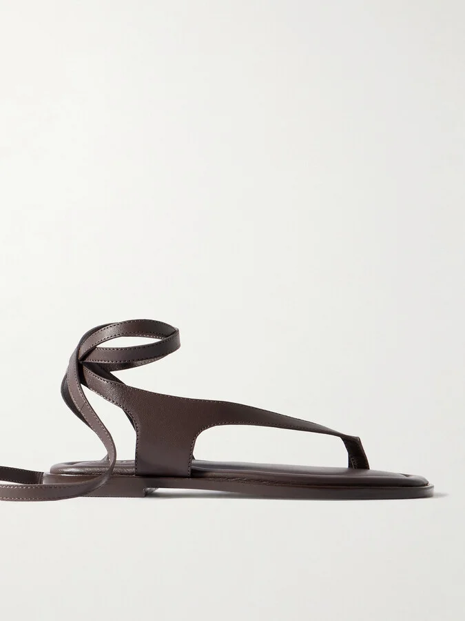 A Emery - Heidi Leather Sandals - Brown