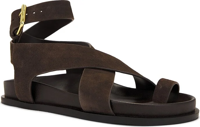 A.EMERY Jalen Sandal in Chocolate - Image 2