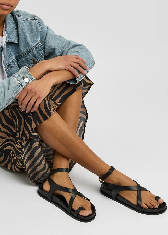A.emery Jalen Slim Leather Sandals - Image 5