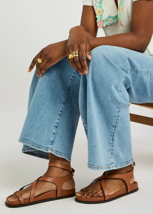 A.emery Jalen Slim Leather Sandals - Image 9