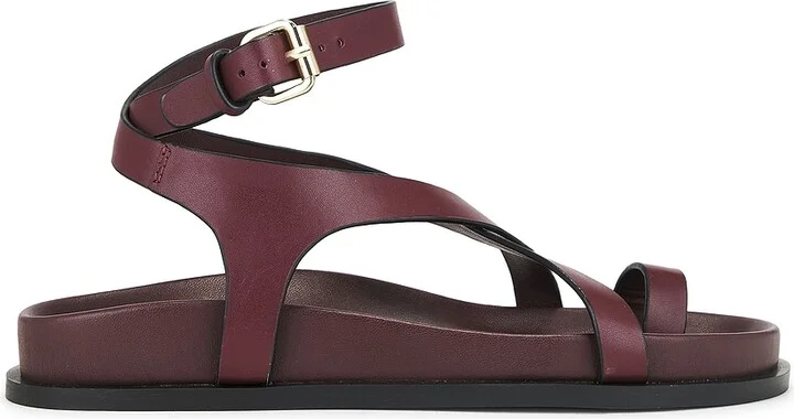 A.EMERY Jalen Slim Sandal in Wine