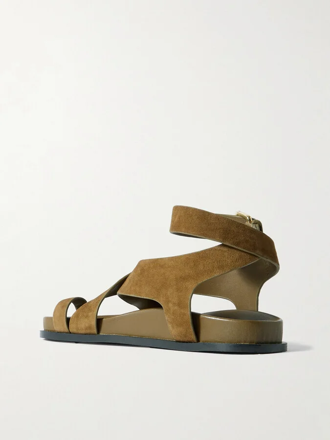 A Emery - Jalen Suede Sandals - Green - Image 3