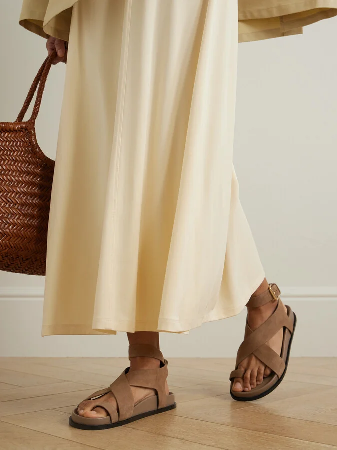 A Emery - Jalen Suede Sandals - Neutrals - Image 2