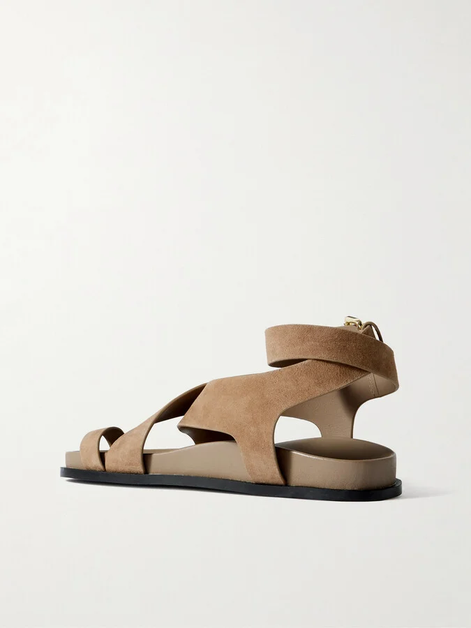 A Emery - Jalen Suede Sandals - Neutrals - Image 3