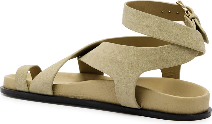 A.emery Jalen Women's Designer Suede Sandals Beige UK3 / EU36 - Image 2