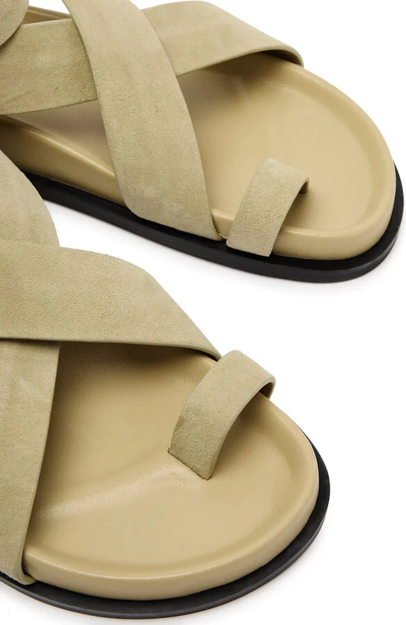 A.emery Jalen Women's Designer Suede Sandals Beige UK3 / EU36 - Image 3
