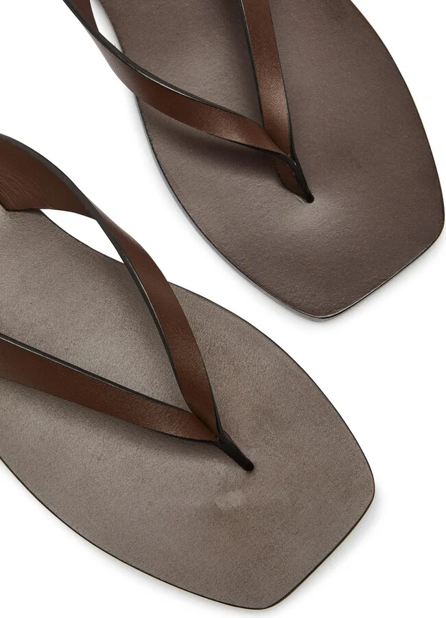 A.emery Kinto Leather Flip Flops - Image 3