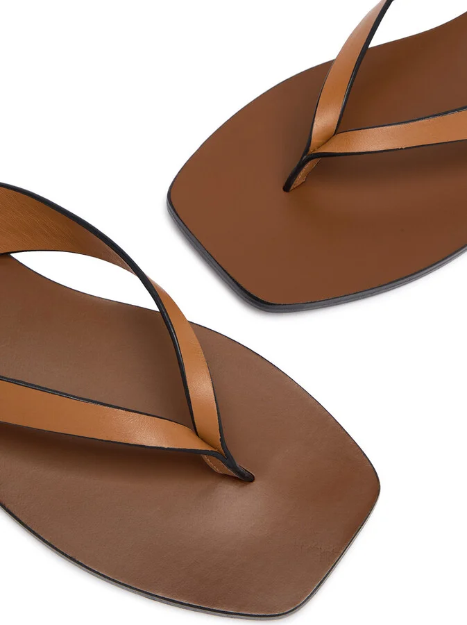 A.emery Kinto Leather Flip Flops - Image 3