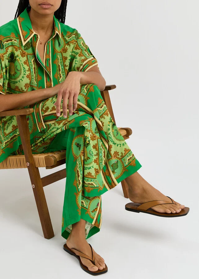 A.emery Kinto Leather Flip Flops - Image 5