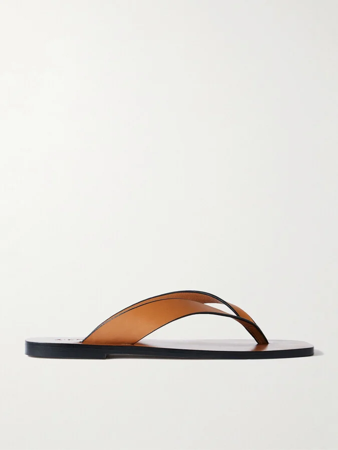 A Emery - Kinto Leather Flip Flops - Brown
