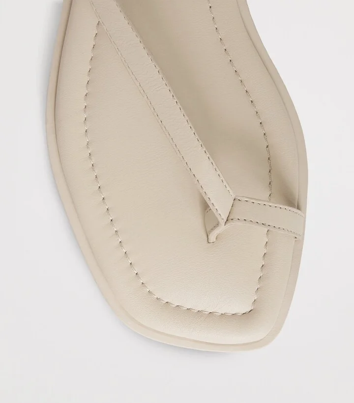 A.Emery Leather Ankle-Wrap Heidi Sandals - Image 5